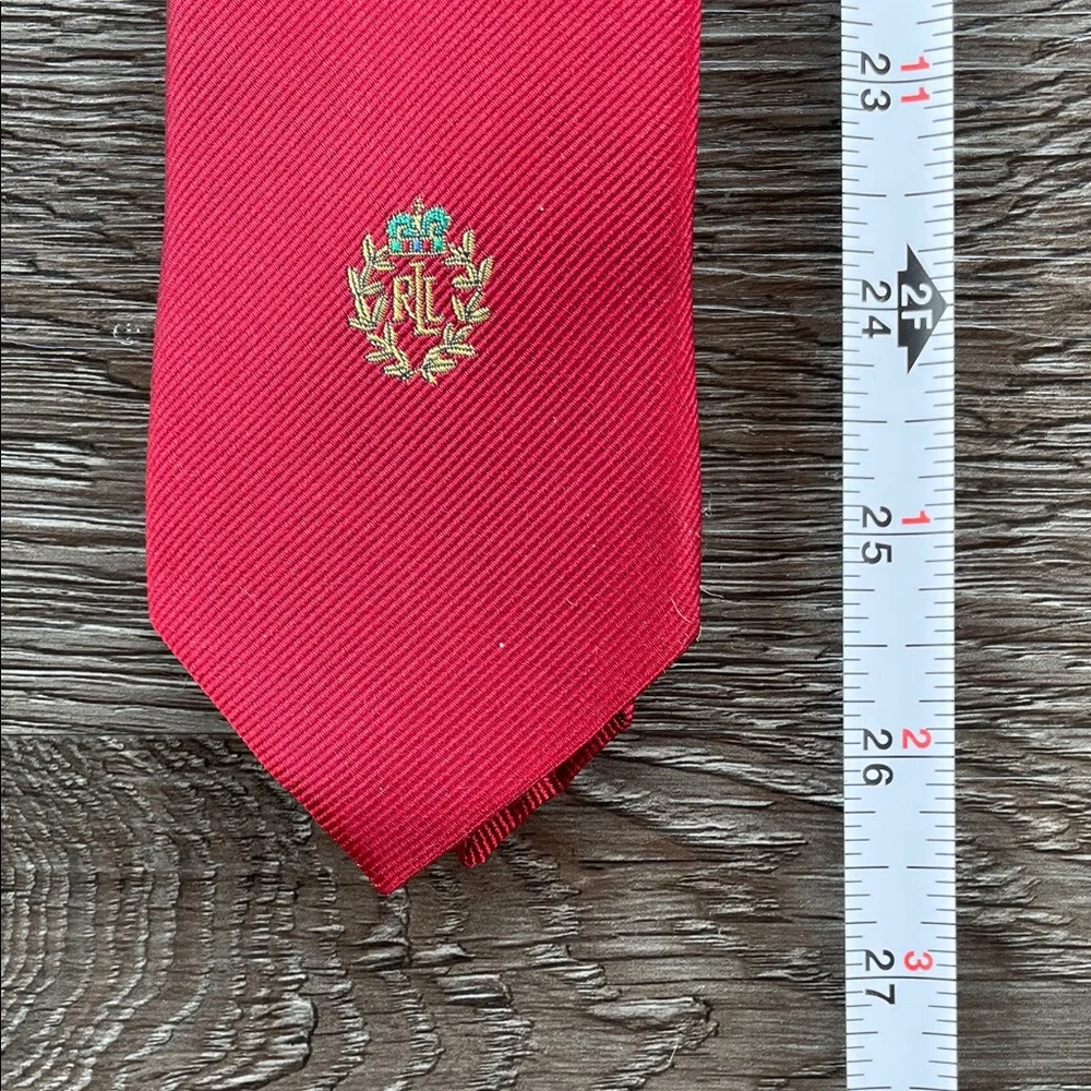 Lauren Ralph Lauren Big Boy Tie Classic Deep Red
